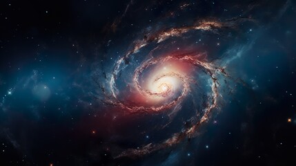 Wall Mural - Milky way galaxy with star and space dust in the universe and deep planet night sky background