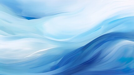 Wall Mural - modern abstract blue background design with layers of blue and white textured lines and waves