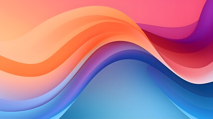 Poster - Generative AI : Colorful template banner with gradient color. Design with liquid shape.