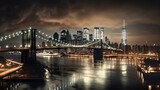 Fototapeta  - Captivating New York City Skyline Wallpaper, Generative AI