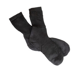 a pair of black socks