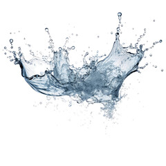 Wall Mural - isolated water splash on transparent