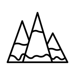 Sticker - Mountain Icon Design