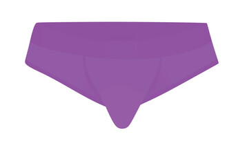 Purple  men underwear. vector illustration