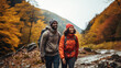 © Robert - Young black couple hiking in the fall