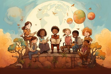  Inclusive education, access for all, children, artful representation