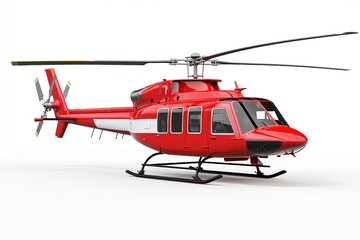 Wall Mural - helicopter isolated on white background.
