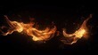 © JW Studio - Fire flames on black background