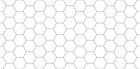 Abstract seampless pattern with geometric shapes. Vector white background with hexagons for  science, medicine and technology