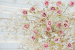 wedding flower decoration selective focus, soft focus of white flower
