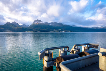 Wall Mural - Kelsey Dock or Valdez Ferry Terminal in Valdez, Alaska at sunrise.