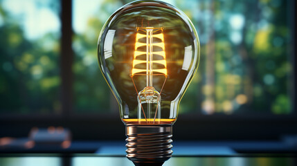 Poster - light bulb light HD 8K wallpaper Stock Photographic Image