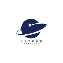 Saturn Ring Star Logo Design Badge For Your Brand Or Business