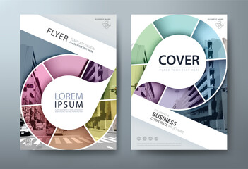 Annual report brochure flyer design template vector, Leaflet, presentation book cover templates, layout in A4 size