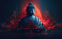 Buddha Calm An Artistic Tribute To Inner Peace Eternal Equanimity An Artistic Graphic Of Lord Buddha