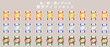 © クマん - Illustration set of gold, silver and copper number icons / winner / ribbon / decoration
