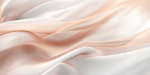 Abstract white and Pink textile transparent fabric. Soft light background for beauty products or other.