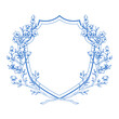 Wedding crest floral branch design