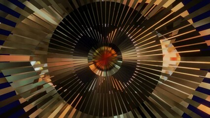 Wall Mural - abstract background 3d animation shiny futuristic composition made of geometric elements transforms 