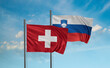 Slovenia and Switzerland flag