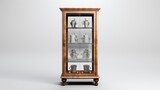 Fototapeta Big Ben -  a display cabinet with glass shelves with three glass doors, in the style of detailed hyperrealism, decorative vessels