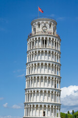 Leaning Tower of Pisa in italy