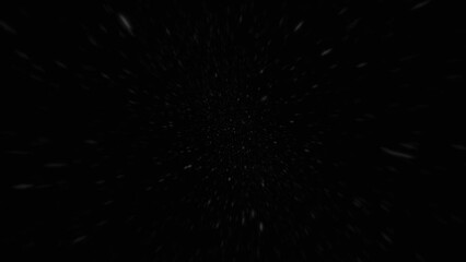 Wall Mural - Flying Through Realistic Star Field, Outer Space, Speeding Through The Galaxy, Rotating Viewpoint 