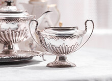 Vintage Silver Tableware 120 Years Old France Handmade Antiques
