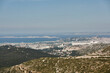 La ciudad de Marsella vista desde el Parque nacional de Calanques. Francia