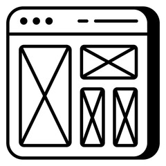        A creative design vector of website design 