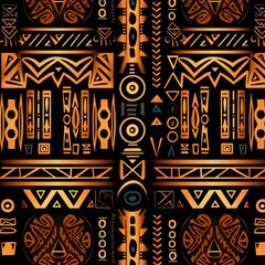 Wall Mural - adbstract tribal african pattern wallpaper background