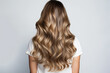 © Anastasiia - A Woman With Balayage Highlights Hair On A White Background