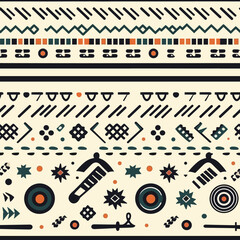 Wall Mural - Seamless Colorful Ethnic Pattern.

Seamless pattern of Tribal Ethnic in colorful style. Add color to your digital project with our pattern!
