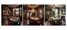 Classic Victorian Dining Room Interior Design