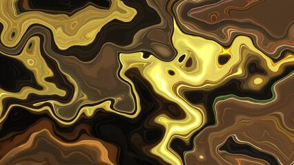 Wall Mural - golden abstract colorful background marble liquid motion acrylic fluid wallpaper