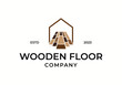 wooden floor parquet hardwood texture logo design