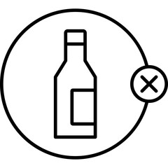 Poster - No Alcohol Icon