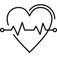 Wall Mural - Heart Rate Icon