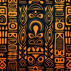 Wall Mural - adbstract tribal african pattern wallpaper background