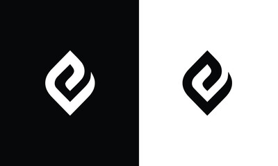 alphabet letter e logo icon design
