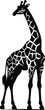 A silhouette zebra illustration