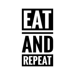 Wall Mural - ''Eat and repeat'' Restaurant Graphic Lettering