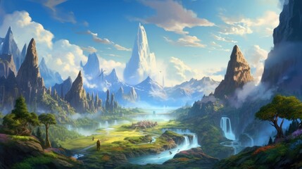 Poster - Amazing Fantasy Landscape Game Art