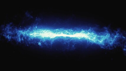 Wall Mural - shockwave explosion particles background/ 4k animation of an abstract slow motion space shockwave pa