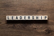 © SergioVas - Leadership - word concept on building blocks, text