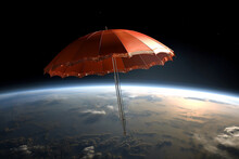 A Giant Umbrella In Space Fully Protects The Earth From The Sun 's Rays For Global Warming