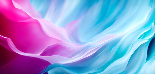 Wall Mural - dynamic pink and blue waves and fluid colorful background illustration. fluid, colorful background w