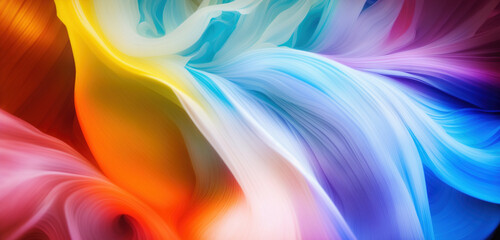 Wall Mural - colorful abstract waves and dynamic vibrant background. vibrant abstract waves, a dynamic play of co