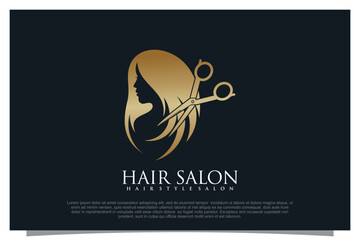 Wall Mural - Haircut logo design element vector for your business