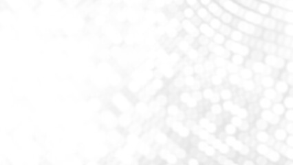 Wall Mural - dot white gray wave light technology texture background. abstract big data digital concept. 3d rende